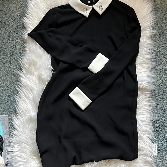 Victoria Beckham Dresses & Skirts - Long Sleeve Bunny Collar Dress Victoria Beckham